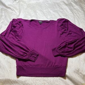 Express Purple Long Sleeve Top for women size XS